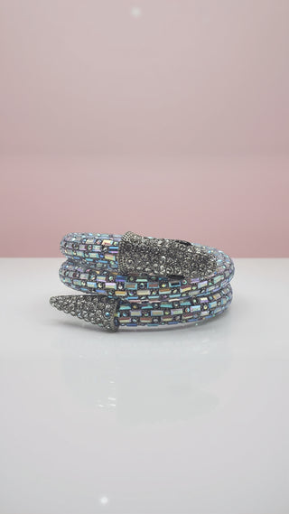 Elixir Collection Serpent Wrap Around Crystal Cuff