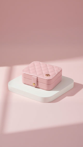 Quilted Travel Jewellery Box Organizer