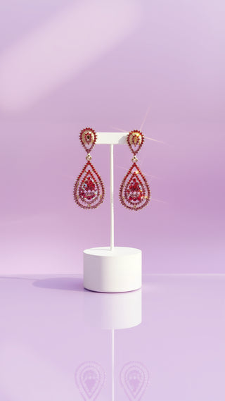 Teardrop Crystal Drop & Dangle Earrings
