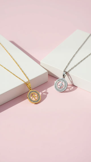 Pavé Crystal Leaf Pendant Necklace