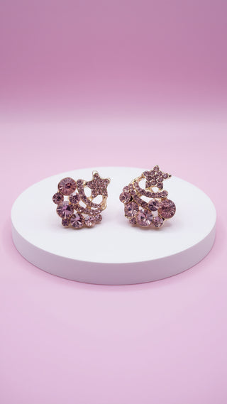 Star Cluster Crystal Stud Earrings