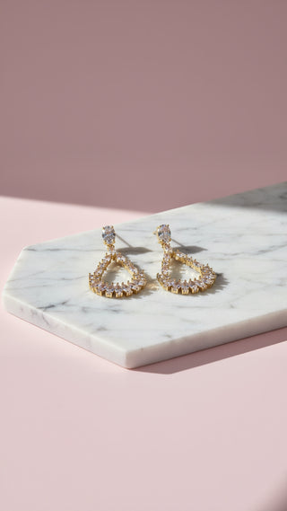 Teardrop Crystal Drop & Dangle Earrings