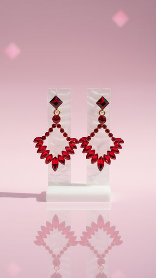Navette Cut Crystal Drop & Dangle Earrings