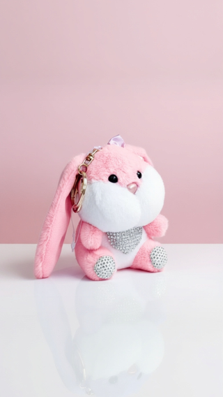Softie Squad Bunny Rabbit Bag Charm Key Ring