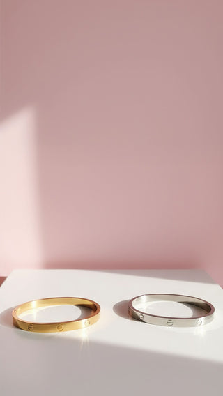 Stainless Steel Love Stacking Bangle