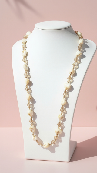 Resin Boho Long Beaded Necklace