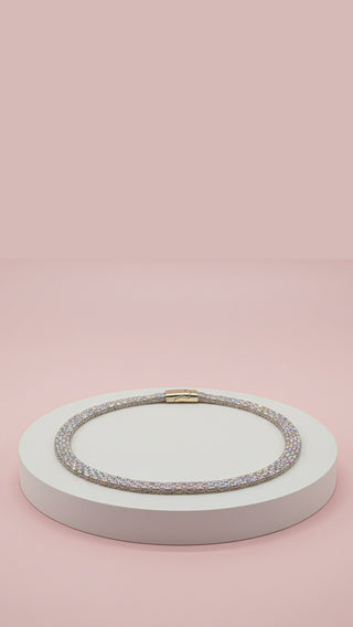 Elixir Collection Radiance Collar Crystal Necklace With Magnetic Closure