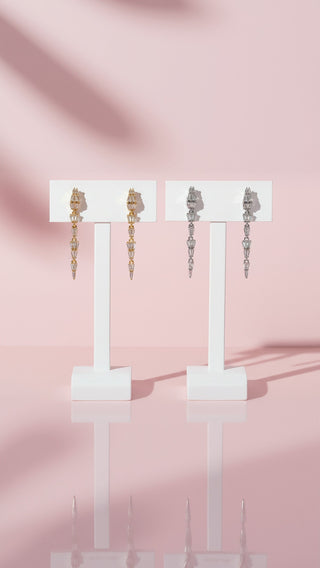 Serpent Snake Crystal Drop & Dangle Earrings