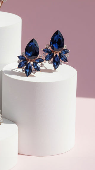 Luxe Crystal Stud Earrings