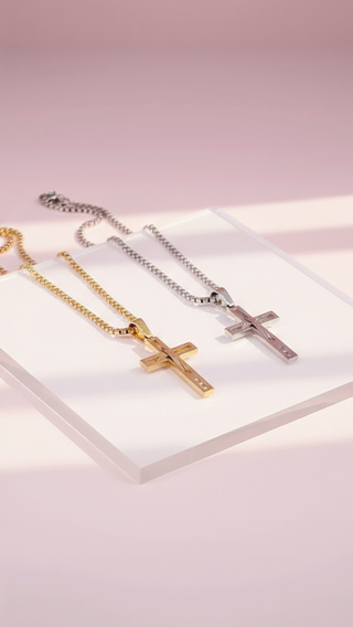 Stainless Steel Cross Symbolic Necklace