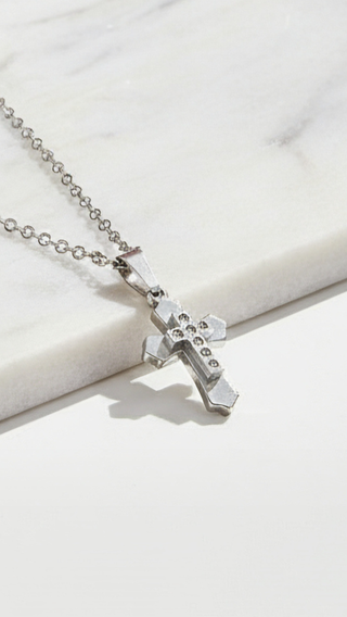 Mini Stainless Steel Cross Symbolic Necklace