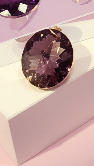 Faceted Round Crystal Keyring & Bag Charm