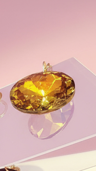 Faceted Round Crystal Keyring & Bag Charm