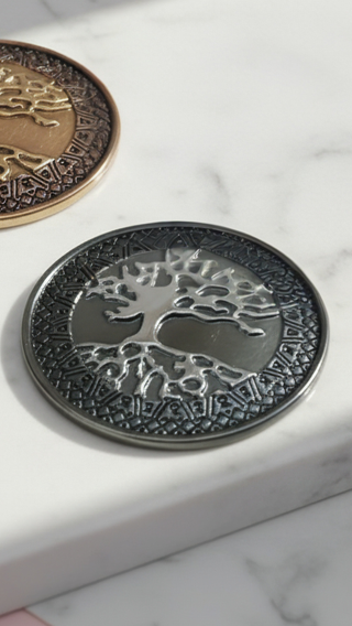 Tree Of Life Circular Magnetic Brooch
