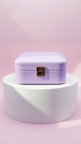 Travel Jewellery Box – Compact Trinket Organizer With Mirror