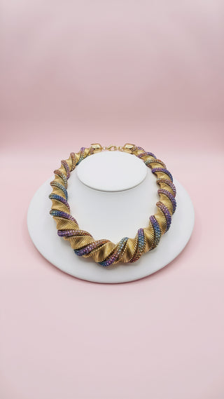 Elixir Collection Spiral Crystal Necklace
