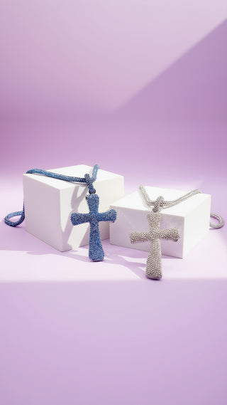 Crystal Cross Symbolic Necklace
