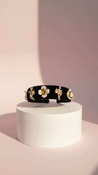 Cherub Velvet Flower Hair band