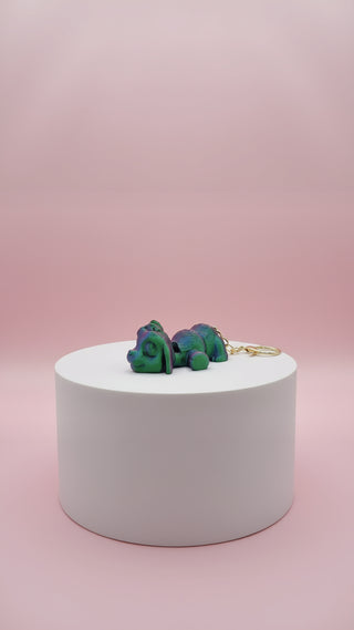 3D Printed Articulated Fantasy Dog: Bioplastic Fidget Key Ring