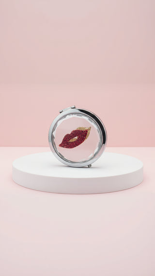 Red Lips Compact Mirror & Gift Box