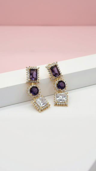 Luxe Multi Shape Crystal Earrings