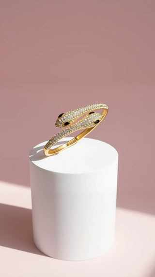 Waterproof Serpent Stainless Steel Snake Bangle