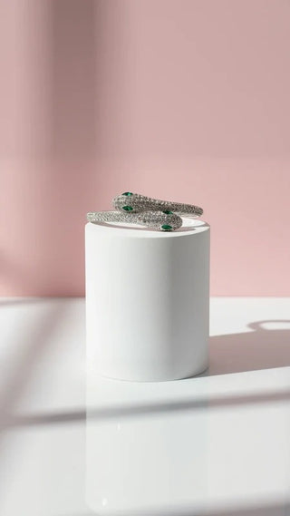 Waterproof Serpent Stainless Steel Snake Bangle
