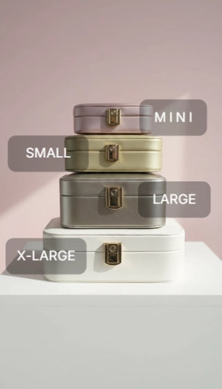 Travel Jewellery Box – Compact Trinket Organizer With Mirror