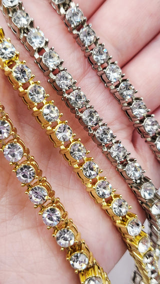 Iced Out Crystal Bling Tennis Chain