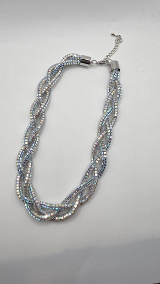 Elixir Collection Braided Crystal Necklace