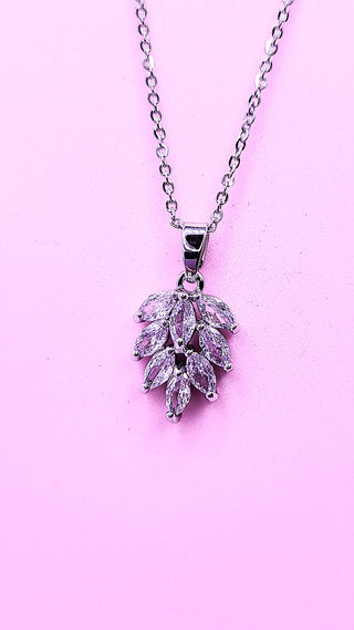 Layered Drop Crystal Necklace