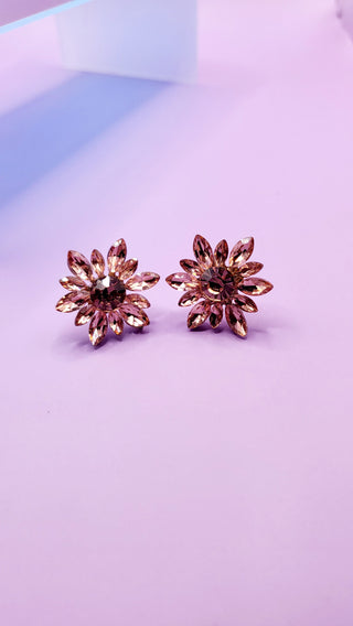 Blossom Crystal Stud Earrings