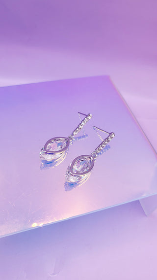 Halo Crystal Stud Earrings
