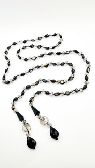 Resin Boho Long Beaded Open Necklace