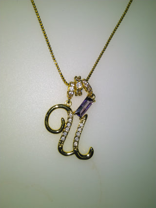 Personalised Stone Initial Necklace