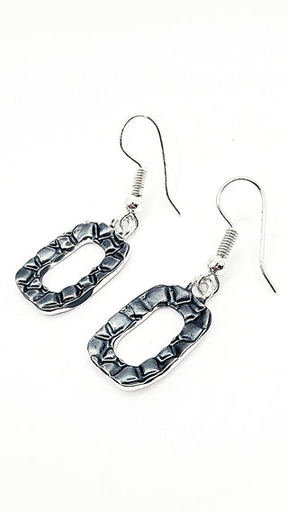 Abstract Square Necklace & Earrings Set
