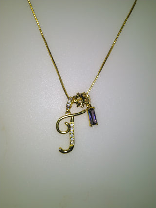 Personalised Stone Initial Necklace
