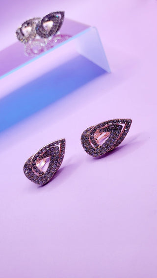 Prism Crystal Non Pierced Clip On Earrings