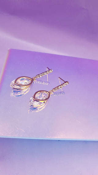 Halo Crystal Stud Earrings
