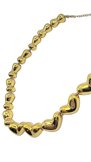 Melted Luxe Heart Necklace