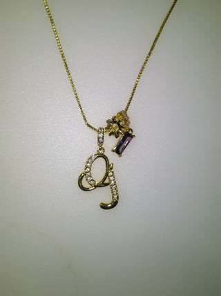 Personalised Stone Initial Necklace