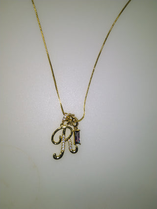 Personalised Stone Initial Necklace