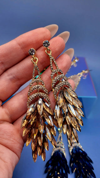 Kylie Gold Chandelier Earrings ER5627