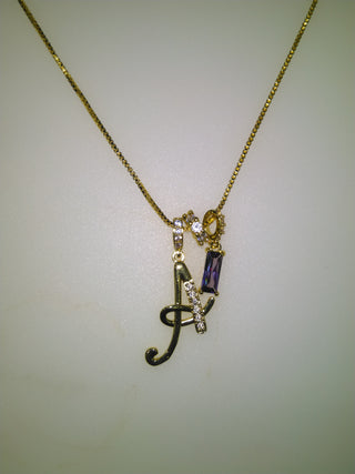 Personalised Stone Initial Necklace