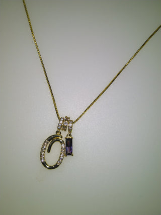Personalised Stone Initial Necklace