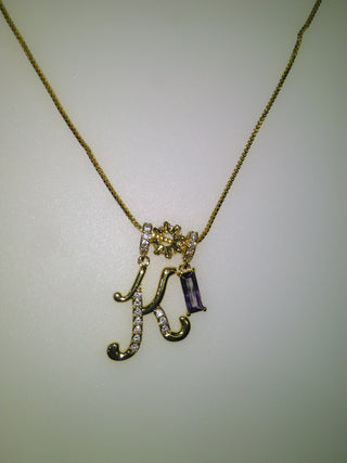 Personalised Stone Initial Necklace