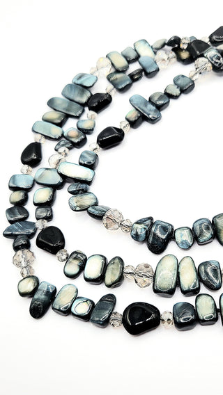 Resin Boho Layered Long Beaded Necklace