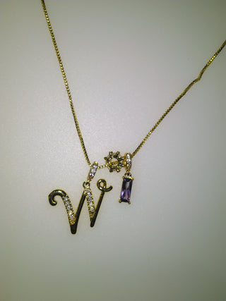 Personalised Stone Initial Necklace