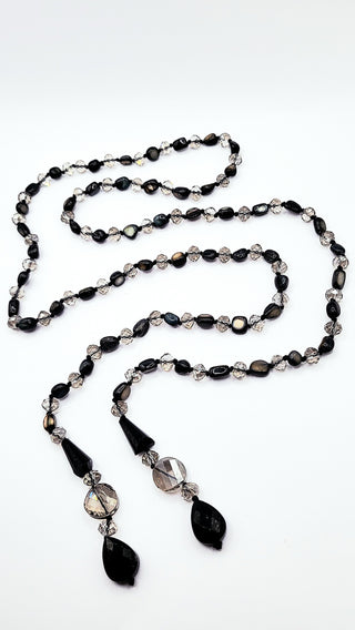 Resin Boho Long Beaded Open Necklace