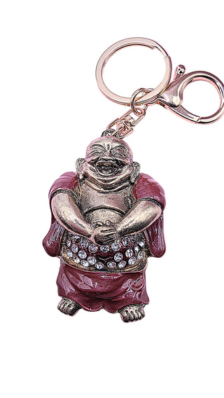 Happy Buddha Crystal Key Ring & Bag Charm